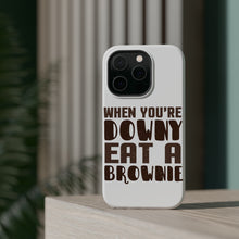 DistinctInk ToughCase for Apple iPhone, Compatible with MagSafe Charging - When You're Downy Eat a Brownie