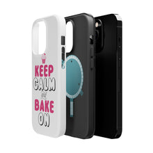 DistinctInk ToughCase for Apple iPhone, Compatible with MagSafe Charging - Keep Calm and Bake On