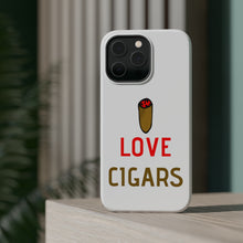 DistinctInk ToughCase for Apple iPhone, Compatible with MagSafe Charging - I Love Cigars