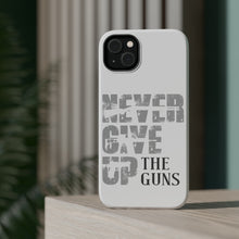 DistinctInk ToughCase for Apple iPhone, Compatible with MagSafe Charging - Never Give Up The Guns