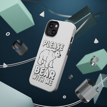 DistinctInk ToughCase for Apple iPhone, Compatible with MagSafe Charging - Please BEAR With Me