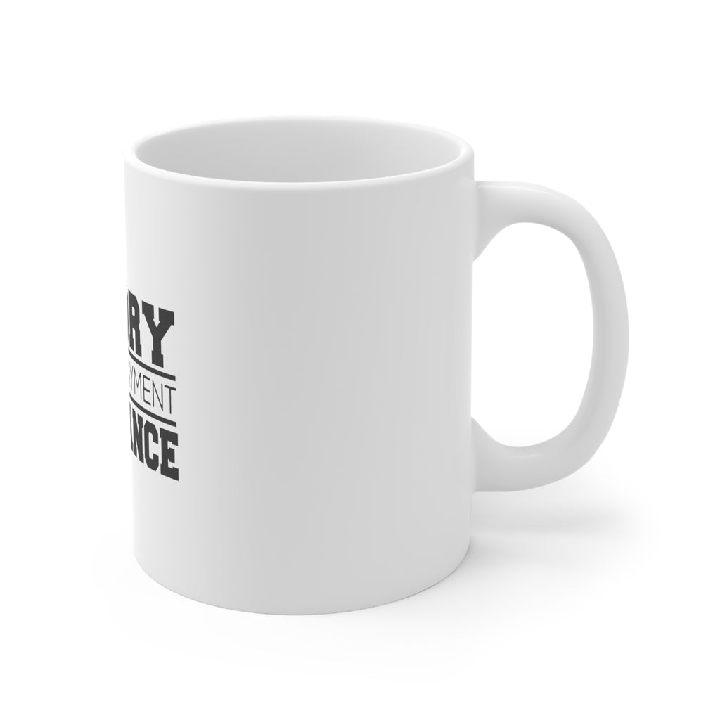 Glossy White Coffee / Tea Mug - Victor Requires Payment in Advance, view 3