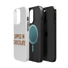 DistinctInk ToughCase for Apple iPhone, Compatible with MagSafe Charging - Dipped in Chocolate