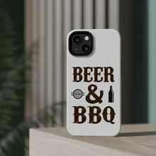 DistinctInk ToughCase for Apple iPhone, Compatible with MagSafe Charging - Beer & Barbecue BBQ