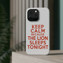 DistinctInk ToughCase for Apple iPhone, Compatible with MagSafe Charging - Keep Calm The Lion Sleeps Tonight