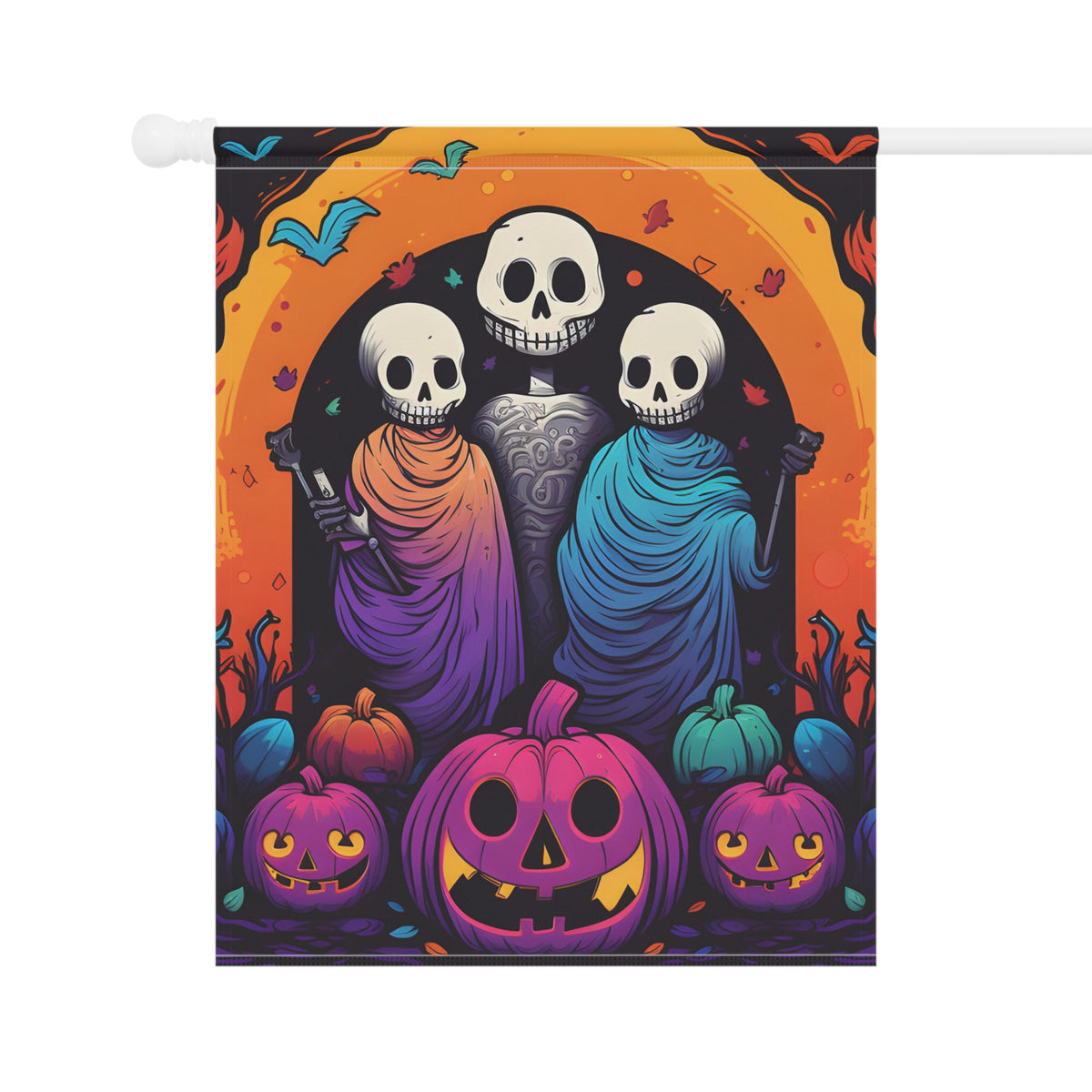 Garden & House Banner Flag with The Paths We Choose Design for Halloween LGBTQ+ Pride, view 13