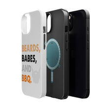 DistinctInk ToughCase for Apple iPhone, Compatible with MagSafe Charging - Beards, Babes And BBQ
