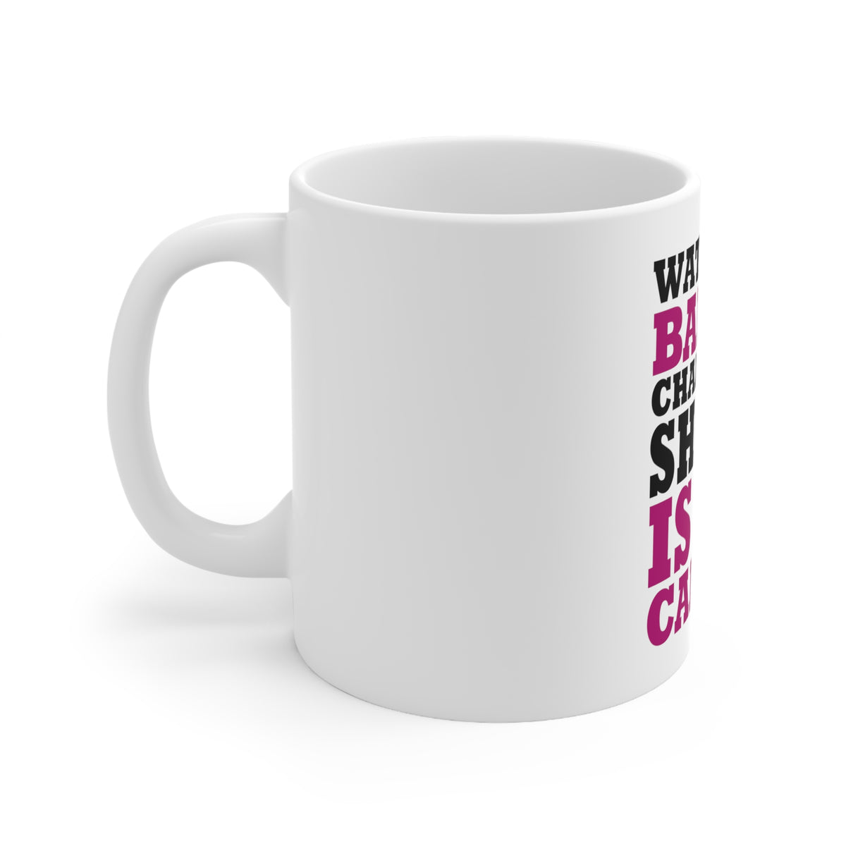 Glossy White Coffee / Tea Mug - Watching Baking Shows is My Cardio, view 2