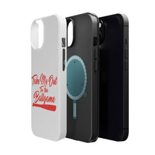 DistinctInk ToughCase for Apple iPhone, Compatible with MagSafe Charging - Take Me Out to the Ballgame Baseball