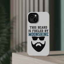 DistinctInk ToughCase for Apple iPhone, Compatible with MagSafe Charging - This Beard is Fueled by Moonshine