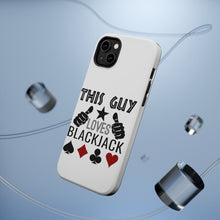 DistinctInk ToughCase for Apple iPhone, Compatible with MagSafe Charging - This Guy Loves Blackjack