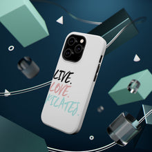 DistinctInk ToughCase for Apple iPhone, Compatible with MagSafe Charging - Live. Love. Pilates.
