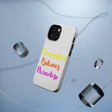 DistinctInk ToughCase for Apple iPhone, Compatible with MagSafe Charging - Pineapples Bikinis Paradise