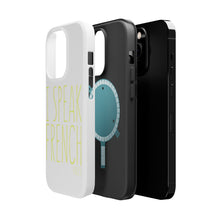 DistinctInk ToughCase for Apple iPhone, Compatible with MagSafe Charging - I Speak French