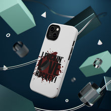 DistinctInk ToughCase for Apple iPhone, Compatible with MagSafe Charging - I Puckin' Love Hockey