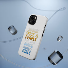 DistinctInk ToughCase for Apple iPhone, Compatible with MagSafe Charging - Sugar Spice & Pearls Make Sorority Girls