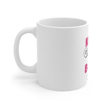 DistinctInk Glossy White Coffee / Tea Mug - Keep Calm and Bake On