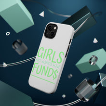 DistinctInk ToughCase for Apple iPhone, Compatible with MagSafe Charging - Girls Just Wanna Have Fund $