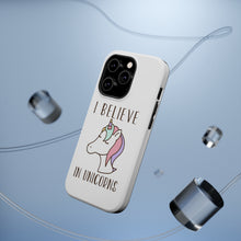 DistinctInk ToughCase for Apple iPhone, Compatible with MagSafe Charging - I Believe in Unicorns