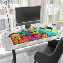 DistinctInk LED Gaming Mouse Pad with The Joy of Connecting Design for Halloween  LGBTQ+ Pride