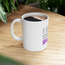 DistinctInk Glossy White Coffee / Tea Mug - I Don't Sweat I Sparkle