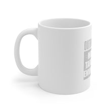 DistinctInk Glossy White Coffee / Tea Mug - Outnumbered? Target Rich Environment