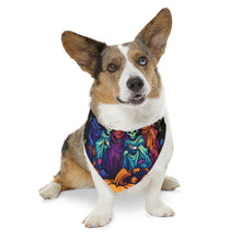 DistinctInk Adjustable Pet Banana Collar with "Mindful Connections" Design for Halloween LGBTQ+ Pride