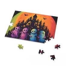 DistinctInk Jigsaw Puzzle with Discover Your True Path Design for Halloween  LGBTQ+ Pride