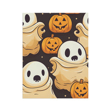 DistinctInk Garden & House Banner / Flag with Ghost Skeleton Pumpkin Pattern Design for Halloween