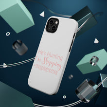 DistinctInk ToughCase for Apple iPhone, Compatible with MagSafe Charging - He's Hunting - I'm Shopping - #shoppingseason