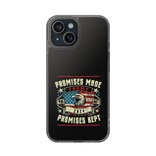 DistinctInk Hybrid (Acrylic/TPU) Clear Slim Fit Case for Apple iPhone | Trump: Promises Made, Promises Kept - Conservative