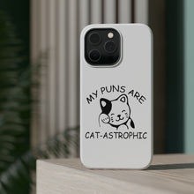 DistinctInk ToughCase for Apple iPhone, Compatible with MagSafe Charging - My Puns Are Cat-Astrophic
