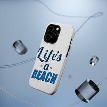 DistinctInk ToughCase for Apple iPhone, Compatible with MagSafe Charging - Life's a Beach