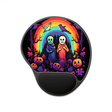 DistinctInk Mouse Pad with Wrist Rest  with Living Life to the Fullest Design for Halloween  LGBTQ+ Pride