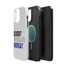 DistinctInk ToughCase for Apple iPhone, Compatible with MagSafe Charging - Exert Hydrate Repeat