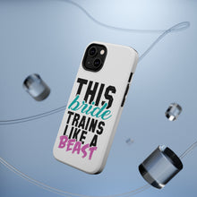 DistinctInk ToughCase for Apple iPhone, Compatible with MagSafe Charging - This Bride Trains Like a Beast