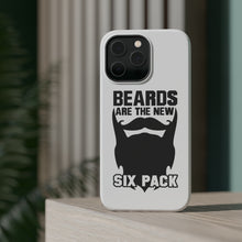 DistinctInk ToughCase for Apple iPhone, Compatible with MagSafe Charging - Beards are the New Six Pack