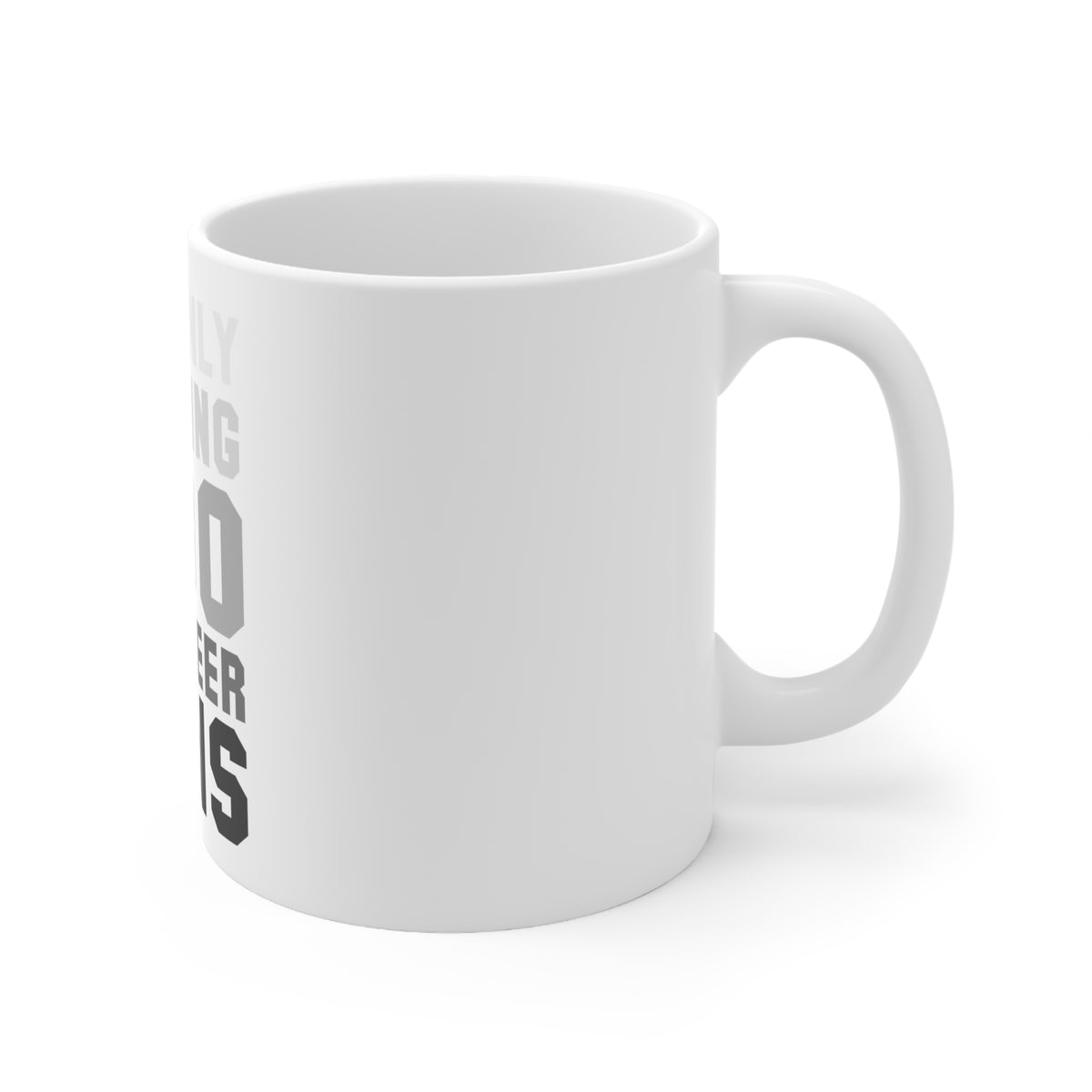 Glossy White Coffee / Tea Mug - The Only Running I Do Are Beer Runs, view 3