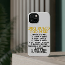 DistinctInk ToughCase for Apple iPhone, Compatible with MagSafe Charging - BBQ Rules for Men