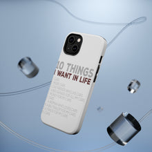DistinctInk ToughCase for Apple iPhone, Compatible with MagSafe Charging - Things I Want In Life - Cars, Money, Woman