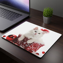 DistinctInk Mouse Pad - 1/4" Foam Rubber - Turkish Angora Kitten