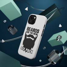 DistinctInk ToughCase for Apple iPhone, Compatible with MagSafe Charging - Beards are the New Six Pack