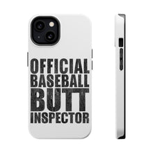 DistinctInk ToughCase for Apple iPhone, Compatible with MagSafe Charging - Official Baseball Butt Inspector