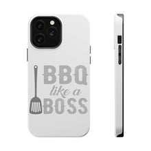 DistinctInk ToughCase for Apple iPhone, Compatible with MagSafe Charging - BBQ Like a Boss Barbecue