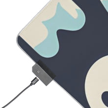 DistinctInk LED Gaming Mouse Pad with Skelephants and Ghostly Ghouls Design for Halloween