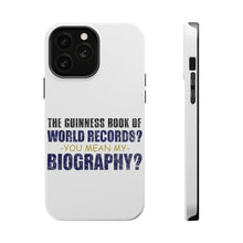 DistinctInk ToughCase for Apple iPhone, Compatible with MagSafe Charging - Guinness Book Of Records - My Biography