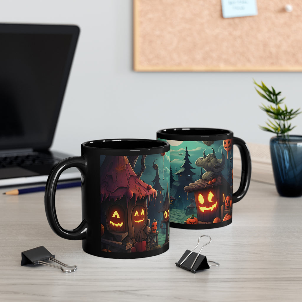 Black Coffee Mug - Trick or Treat Fun for Halloween, view 5
