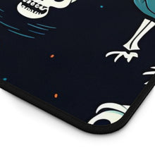 DistinctInk Desk Mat with Haunted Skeleton Crew Design for Halloween