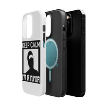 DistinctInk ToughCase for Apple iPhone, Compatible with MagSafe Charging - Keep Calm I'm a Ninja