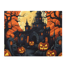 DistinctInk Jigsaw Puzzle with Darkness Falls on Halloween Design for Halloween